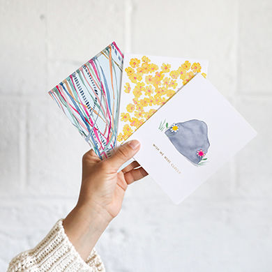Goose Cake Hat Birthday Greeting Card