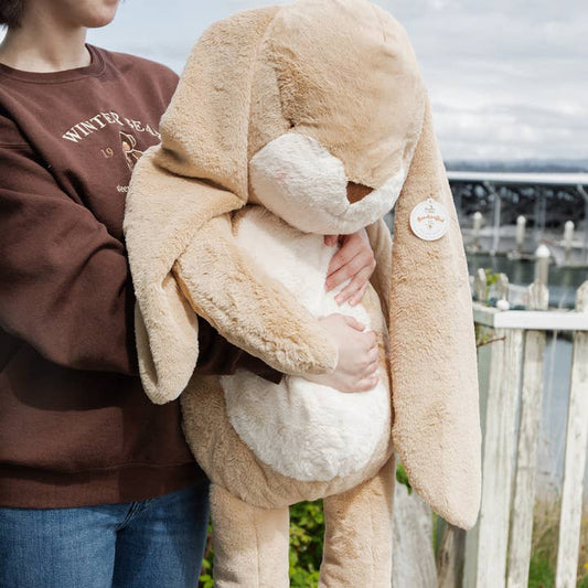 Bunnies by the Bay- Handcrafted Extra Large Grand Nibble 41" Bunny Almond Joy