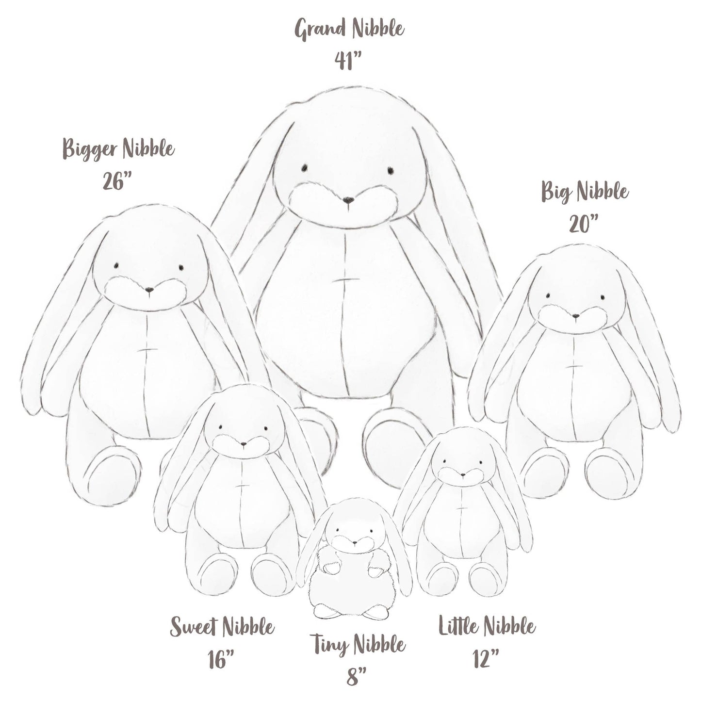 Bunnies by the Bay- Handcrafted Extra Large Grand Nibble 41" Bunny Almond Joy