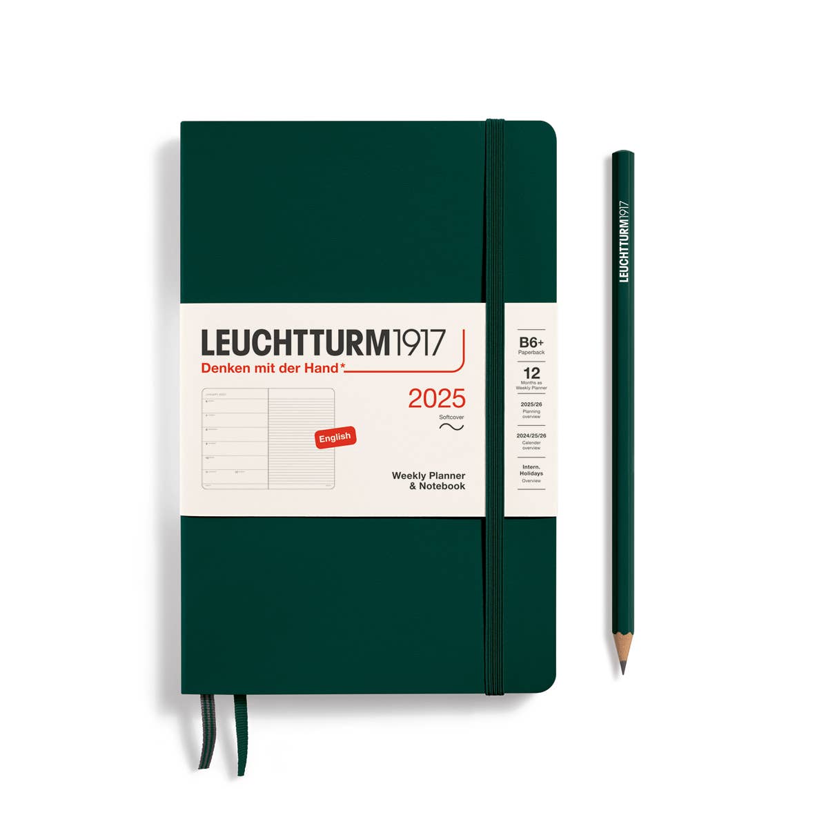 LEUCHTTURM1917 Softcover Weekly Planner & Notebook 2025 A6