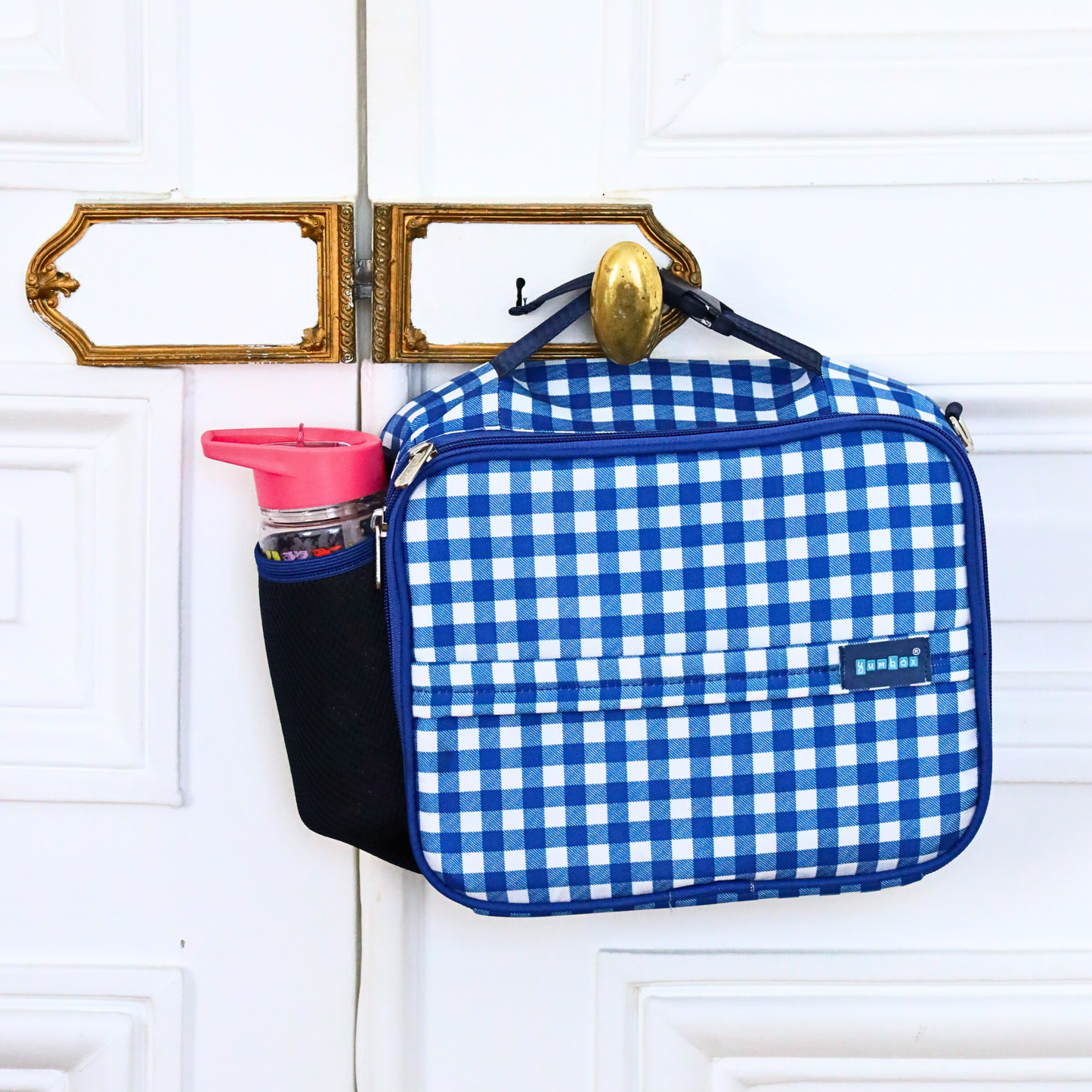 Yumbox Lunch Bag – Gingham Vichy, Insulated & Leak-Resistant