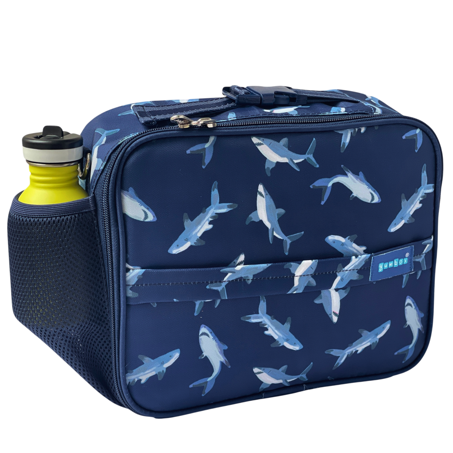 Yumbox Kids Lunch Bag – Shark Print, Insulated, 3-Way Carry