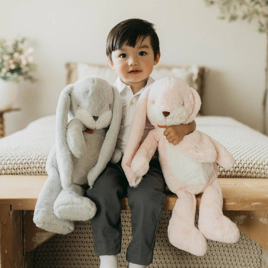 Bunnies by the Bay- Handcrafted Soft Big 20" Nibble Bunny – Pink