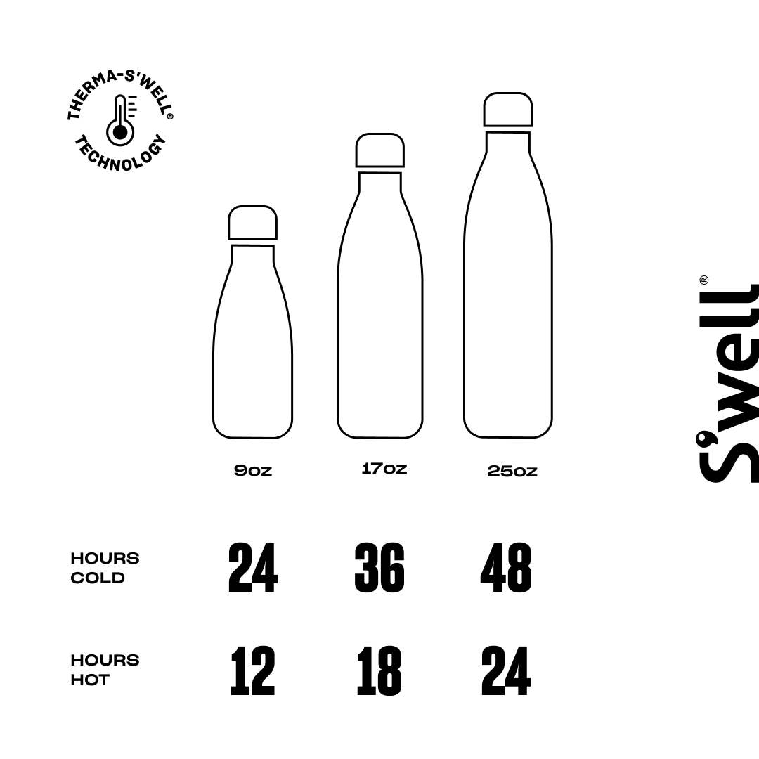 Stainless Steel Water Bottle - Silver Lining