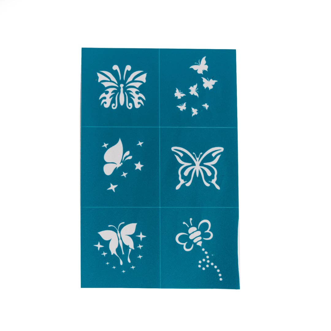 Oh Flossy Kids Reusable Adhesive Face Paint & Makeup Stencils