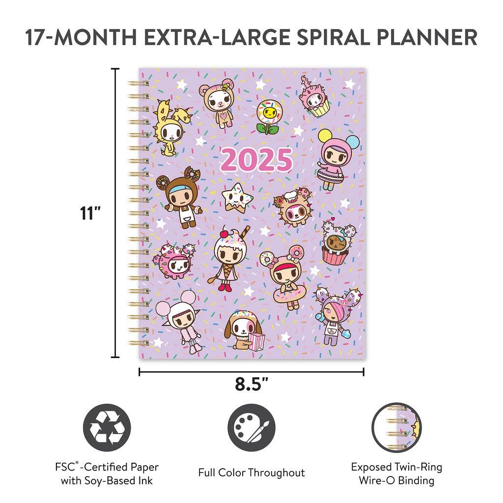 2025 tokidoki Donutella XL Spiral Planner