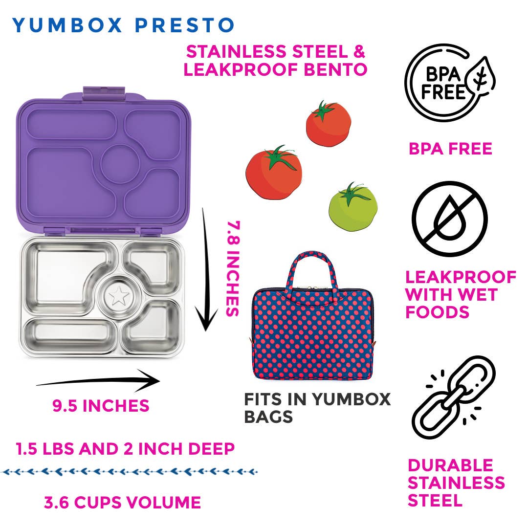 Stainless Steel Leakproof Bento Box - Remy Lavender