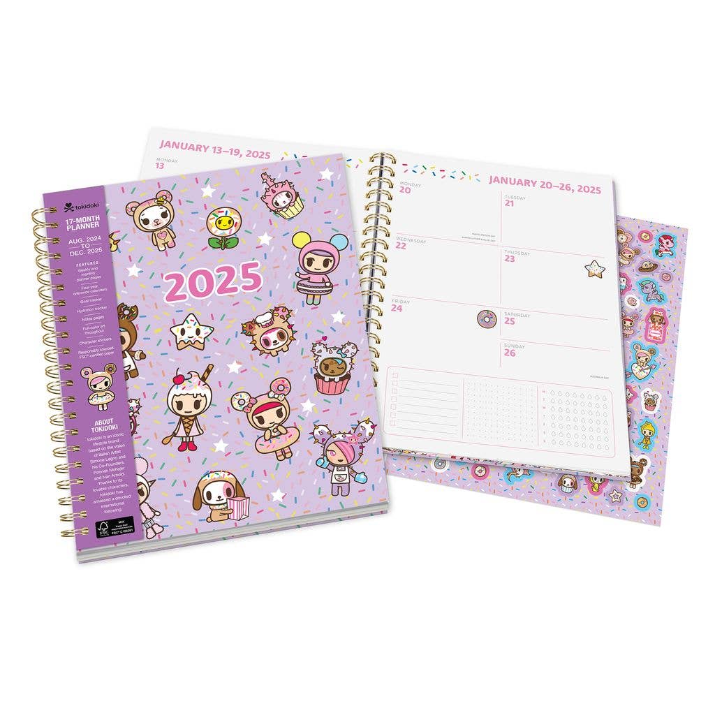 2025 tokidoki Donutella XL Spiral Planner