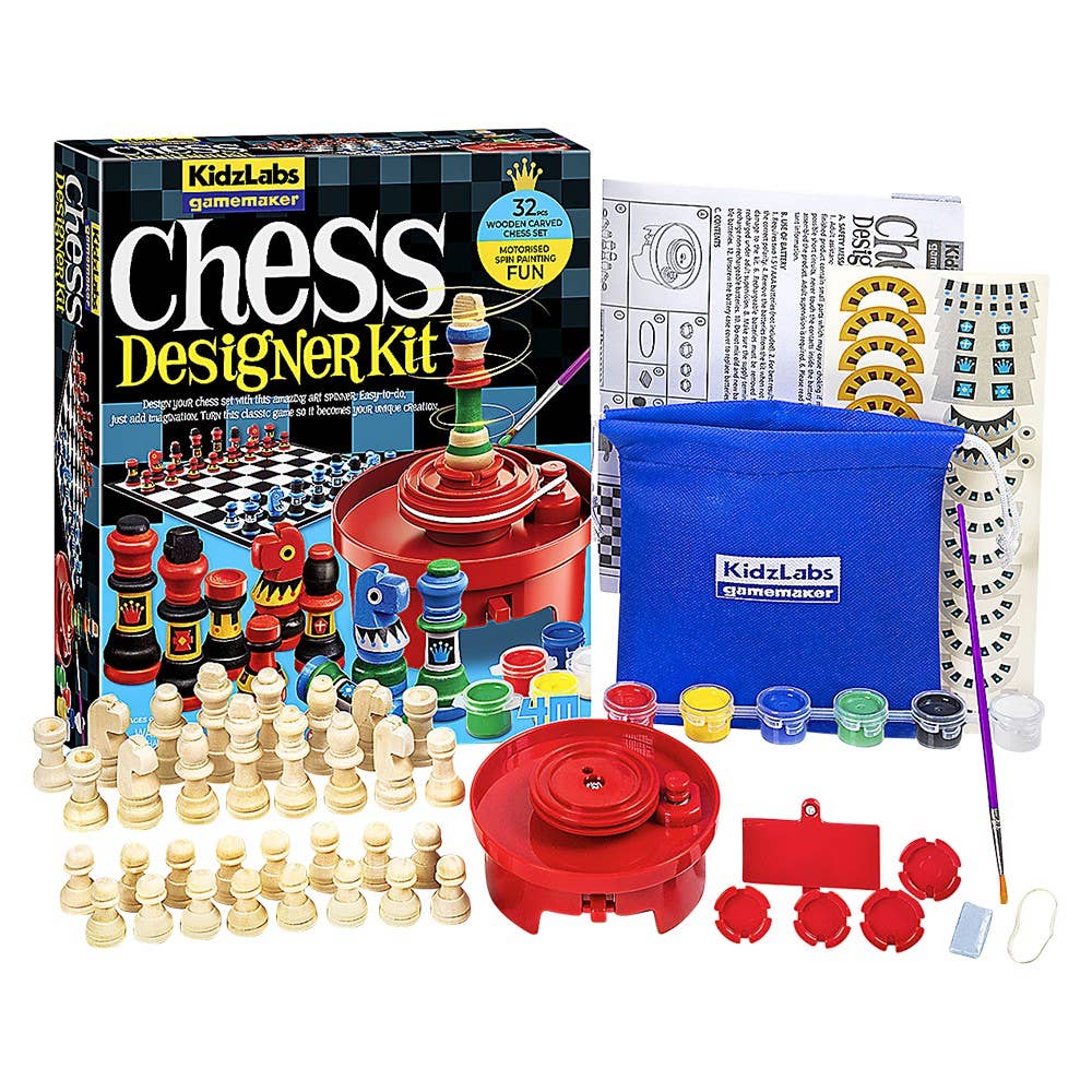 KidzLabs /Gamemaker/Motorised Spin Art/Chess Designer Kit