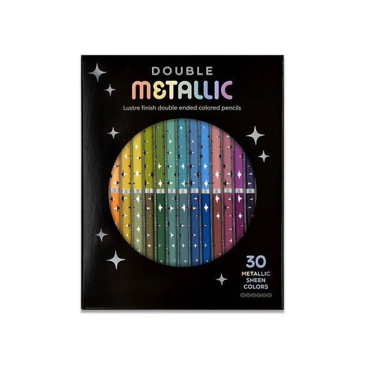 15 Double sided Metallic Color Pencils