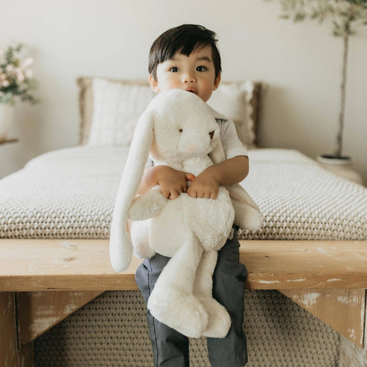 Bunnies by the Bay- Handcrafted Big 20" Nibble Bunny – Cream