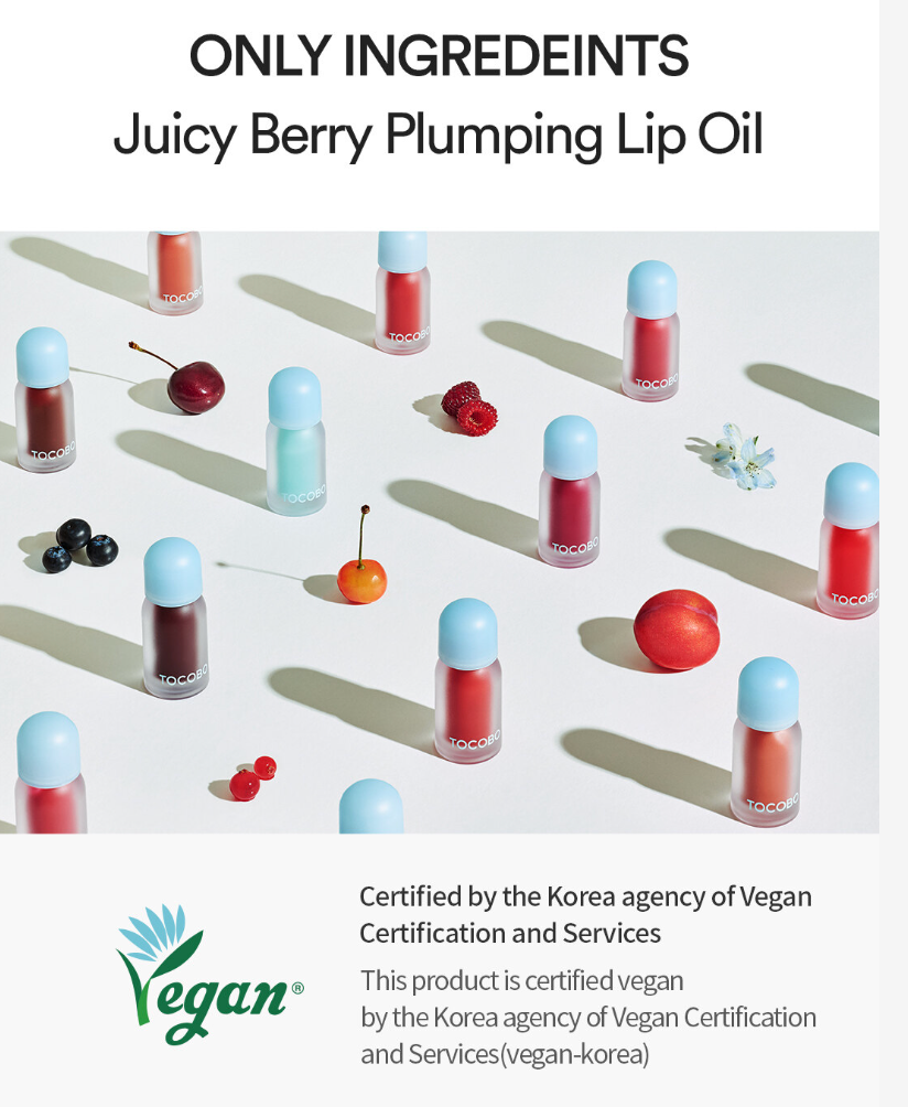 TOCOBO Juicy Berry Plumping Lip Oil