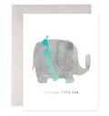 Welcome Little One Elephant Card | New Baby Greeting Card
