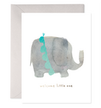 Welcome Little One Elephant Card | New Baby Greeting Card