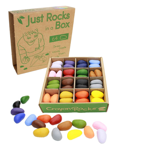 Crayon Rocks Just Rocks in a Box - 16 Colors 4 of each  / 64 Crayons