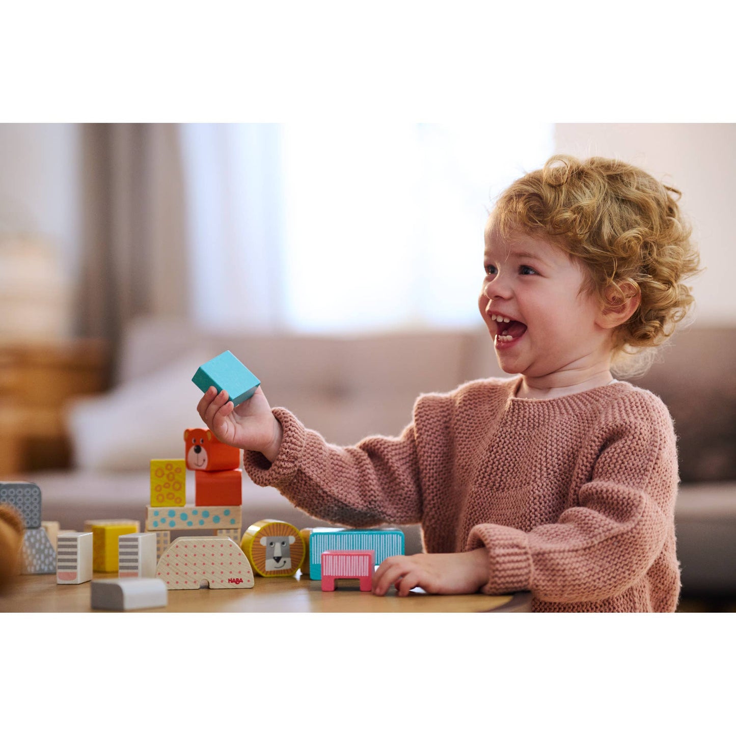 Animal Parade Blocks - Colorful Wooden Building Set