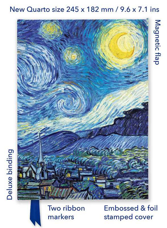Vincent van Gogh: The Starry Night (Foiled Quarto Journal) by