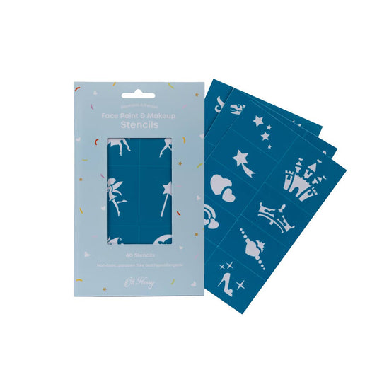 Oh Flossy Kids Reusable Adhesive Face Paint & Makeup Stencils
