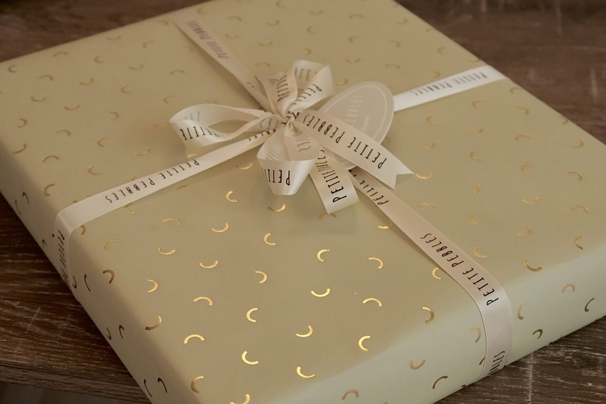 Complimentary gift wrapping at Petite Pebbles